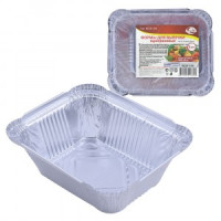 Форма д/выпечки однор,н-р3шт/уп,цена за уп,490мл,14*11*4,5см(кратность6шт!!!),алюм МО8-100 Мультидом