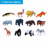 ИГРОЛЕНД Игрушка "Мир и его обитатели", PVC, 7x3,5x3см, 12 дизайнов