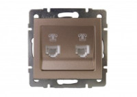 Lezard RAIN мех. роз. телеф. СУ 2 мест. бронза матовый (корпус PC) 703-3188-138