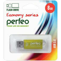 Флэш-диск USB 8GB Perfeo E01 Gold economy series