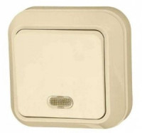 Makel выкл. ОУ 1 кл. крем. (инд.) 45221