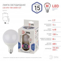 ЭРА стандарт шар G95 15W(1200Lm) 6000K 6K 136х95 LED G95-15W-6000K-E27 5316