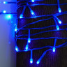 СНОУ БУМ Гирлянда эл. вьюн 10м, 100LED, синий, 8 режимов, ПВХ синий, 220В