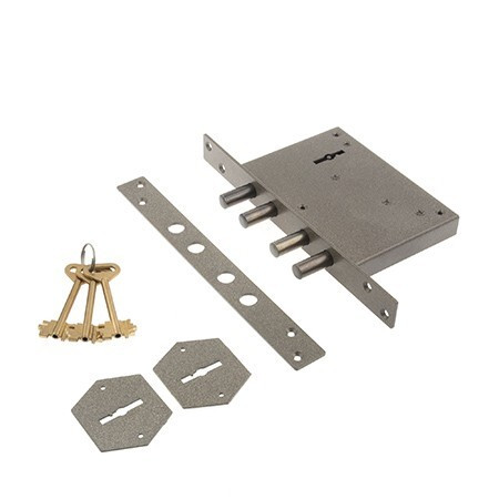 Замок врез ДУПЛЕКС (сувальдный, 4 ригеля 12,8 мм) Герион   \5