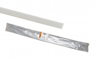 TDM ТУТнг  4/2 термоусаживаемая трубка белая отрезки по 1м (уп.100м, цена за 1м) (100!) SQ0518-0327