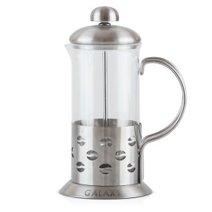 Чайник/кофейник (френч-пресс) 350мл, GL-9300, нерж сталь/стекло, Galaxy