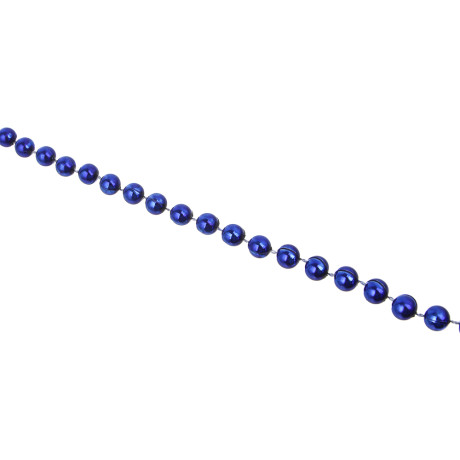 СНОУ БУМ Бусы 1x270 см, пластик, синий, 26-568