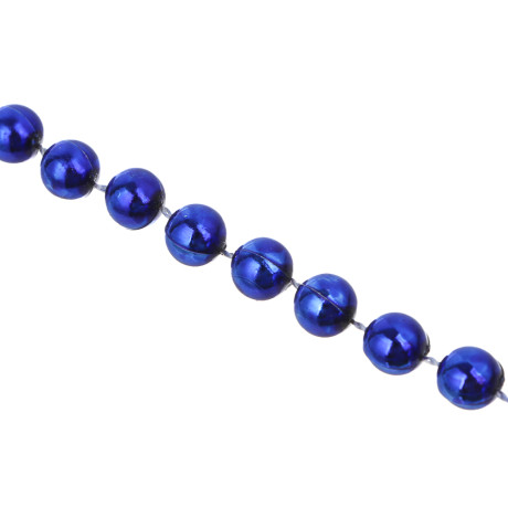 СНОУ БУМ Бусы 1x270 см, пластик, синий, 26-568