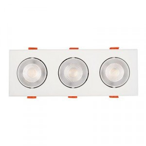 Jazzway св-к встр св/д даунлайт 3x8W (1440lm) 4000K 4K бел. 244х88х21  PSP-S 413 .5048379