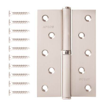 Петля Апекс 120*80 Левая с Подшипником (мат.хром) \2 (10/100)