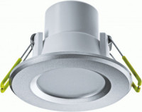 Navigator св-к встр. св/д даунлайт  5W(350lm) 3000K 2K 53x70 серебро NDL-P1-5W-830-SL-LED 94821