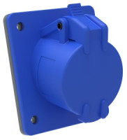 IEK MAGNUM силовая розетка CEE (разъем) встраиваемая ССИ-413 16А-6ч/200-250В 2Р+PЕ IP44