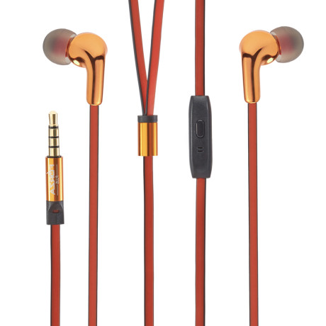 BY Наушники проводные внутриканальные Хамелеон, гарнитура, золотистый