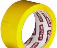 Клейкая лента упаковочная Attache 48мм х 66м 45мкм желтый 146162