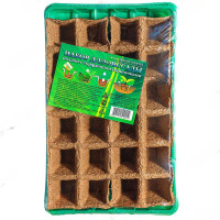 Набор для рассады поддон с торфяными горшочками 24шт 50*50 х15