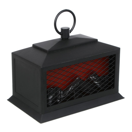 Светильник - камин декоративный LED тм СНОУ БУМ, 22x14x16см, PP, металл, 3хАА, 1 режим