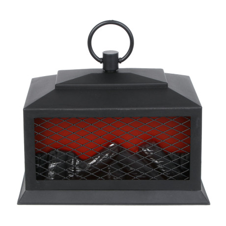 Светильник - камин декоративный LED тм СНОУ БУМ, 22x14x16см, PP, металл, 3хАА, 1 режим