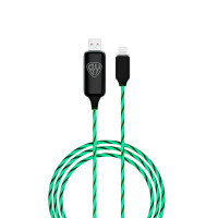 BY Кабель для зарядки Светящийся Ёлки Type-C, 1м, 2.4А, с LED подсветкой