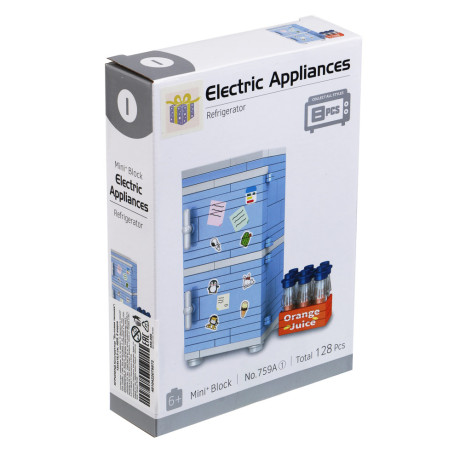 ИГРОЛЕНД Конструктор "Бытовая техника", 13х4х18,5 см, ABS, 8 видов