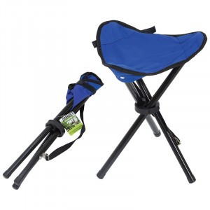 Стул складной 31х31х38см до 80кг син. (сталь 19мм/ПЭ 600D) DW-1001C треугольный Ecos 993118