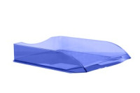 Лоток для бумаг Attache office прозрачный голубой 1140960