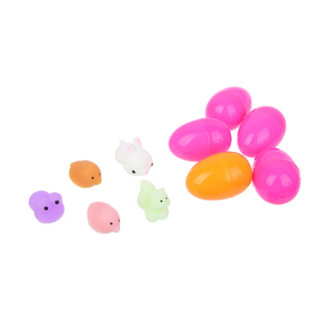 Игрушка сюрприз в яйце, TPR, PP, 17,5х7х23см, микс