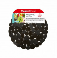 Коврик д/раковины (мойки) ГАЛЬКА 30*30см, серый, 75171 Master House