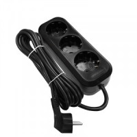 UNIVersal сет. удлинитель ПВС 3х0.75 3роз. 3м 10А черный земля У10-554 1982