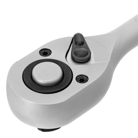 Ключ-трещотка 1/2", CrV, 72 зуба, с быстрым сбросом, матовый хром Stels