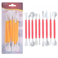 Инструменты д/кондит.украш, набор 9шт/уп,цена за уп,17см(кратность 6шт!!!),пластикVL80-321 Мультидом