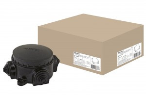 TDM коробка разветвит. КЭМ 1-10-3М ОУ 220/380В 10А IP44 3ввода D72мм (карб, черн.) (10!) SQ1401-1001