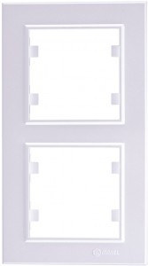 Makel Karea рамка  2 мест. жемчуг (верт.) 56100707