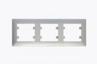MAKEL Karea Rizz рамка СУ 3 мест. СЕРЕБРЯНЫЙ 88065703