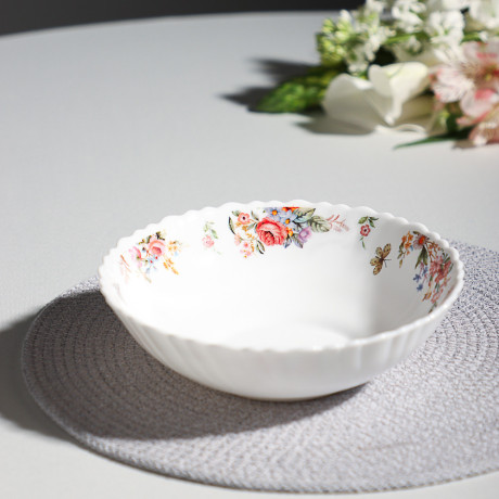 MILLIMI Дарина Салатник опаловое стекло 18см, 18136