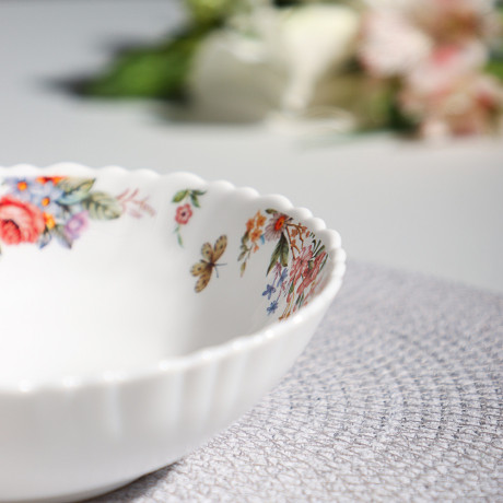 MILLIMI Дарина Салатник опаловое стекло 18см, 18136