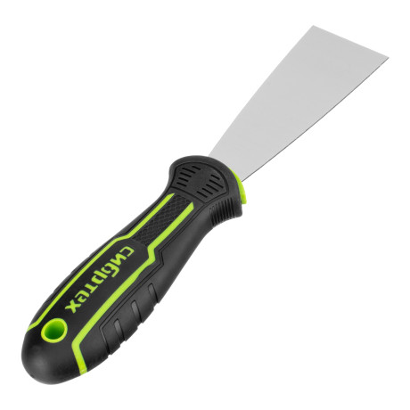 Шпательная лопатка из нержавеющей стали, 40 мм, 2-компонентная рукоятка Сибртех