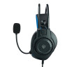 BY Наушники проводные с микрофоном игровые Сabasset 3.5мм 4pin-SPK+MIC 3,2 м, синие