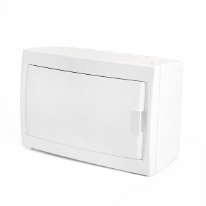 STEKKER бокс (корпус) пластик. ЩРН-П- 8 мод. навесной, белая дверь IP20, Standart 49643