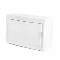 STEKKER бокс (корпус) пластик. ЩРН-П- 8 мод. навесной, белая дверь IP20, Standart 49643