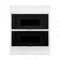 Kranz бокс (корпус) пластик. ЩРВ-П-24 мод. встраив, прозр. дверц IP41 KR-11-0224