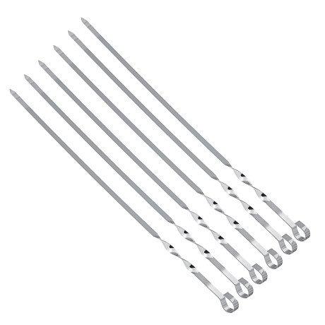 Набор шампуров 6шт тм GRILLBOOM, нерж.сталь, 60см, в чехле