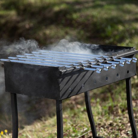 Набор шампуров 6шт тм GRILLBOOM, нерж.сталь, 60см, в чехле