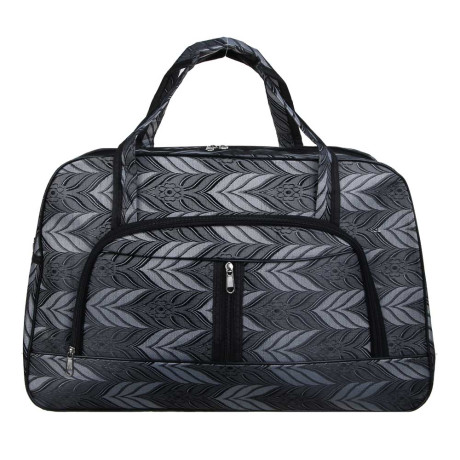 ЮL Сумка дорожная с длинным ремнем, полиэстер, 52х34х19см, серый, МП-5