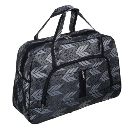 ЮL Сумка дорожная с длинным ремнем, полиэстер, 52х34х19см, серый, МП-5