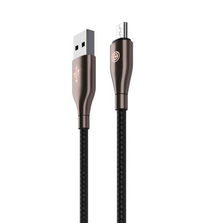 ВСЁГАЗИН Кабель для зарядки Керамика Micro USB, 1м, 3А, Быстрая зарядка QC3.0, тканевая оплётка