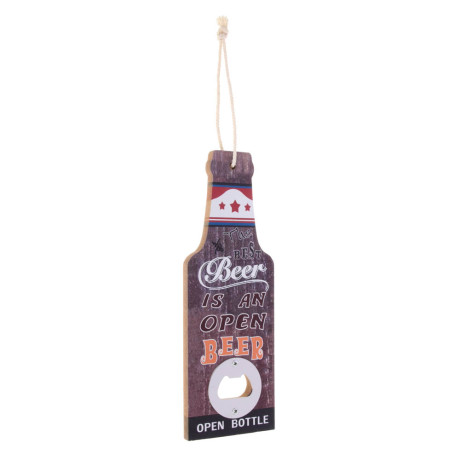 Подарочный сувенир-открывашка, 7x20 см, МДФ и металл, 3 дизайна, арт.2