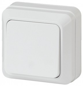 ЭРА Intro Quadro выкл. ОУ, 1 кл. 10А, 250В, белый, 2-101-01, 8528