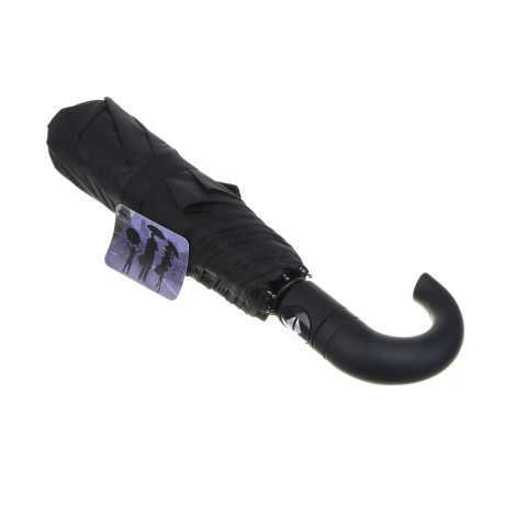 Зонт автомат, металл, пластик, эпонж, d96см, 8 спиц, черный