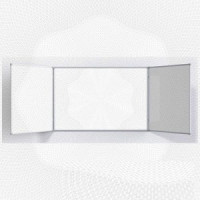 Доска магнитно-маркерная 100х300 2-створ. лак Россия 219374