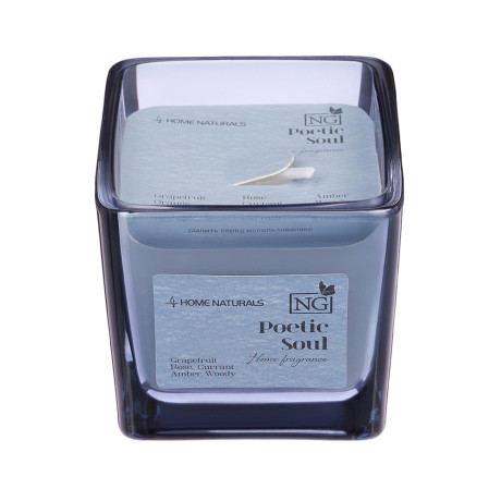 NEW GALAXY Свеча ароматизированная Home Naturals, poetic soul, rosso nobile,leather noir,pear&freesi